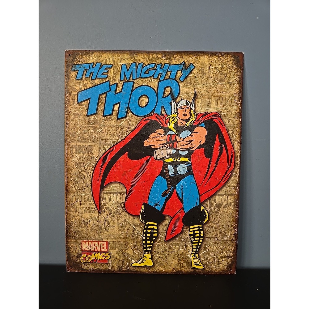 Thor Mighty Marvel Comics Super‎ Superhero Avengers Metal Tin Sign Retro #1889